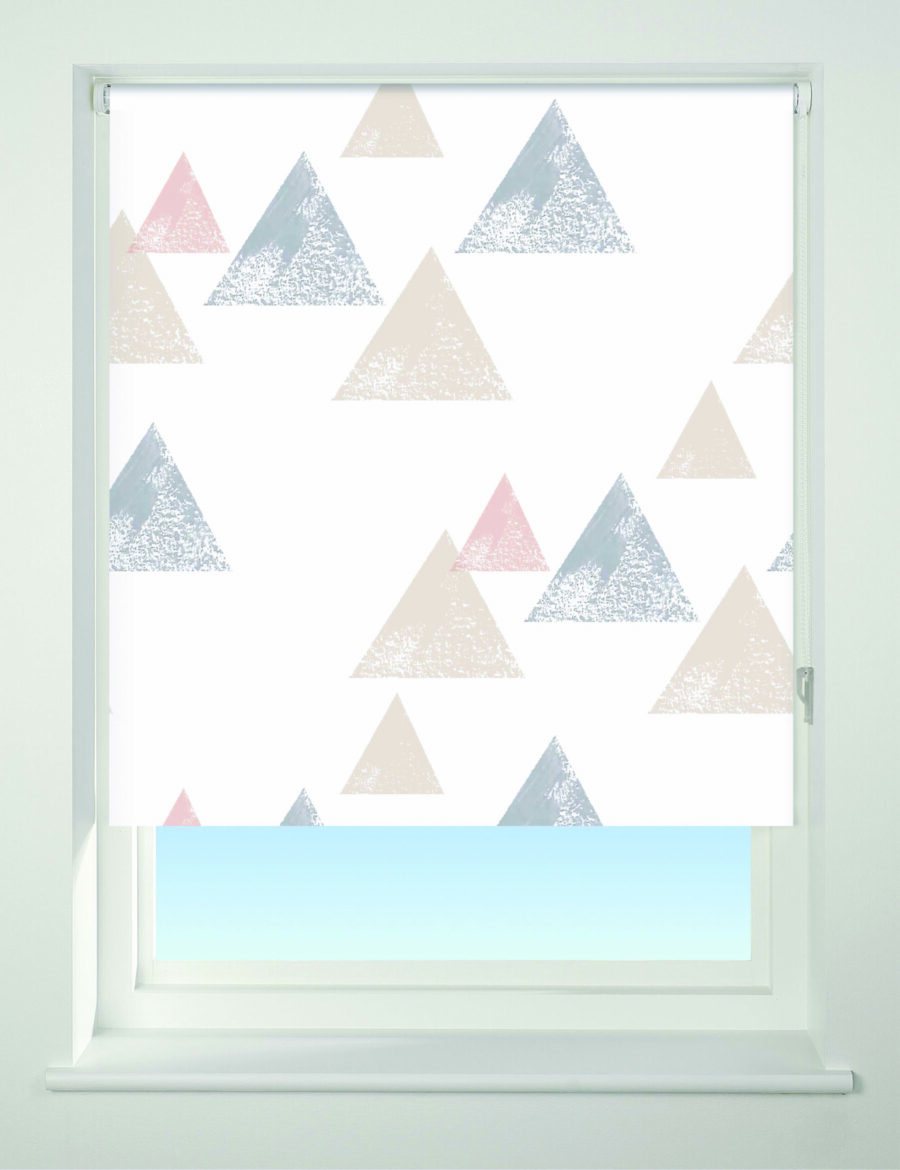 Textured Triangle Blackout Roller Blind