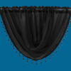 Plain Voile Beaded Swag Black - Image 2