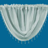 Plain Voile Beaded Swag Eau De Nil - Image 2