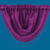 Plain Voile Beaded Swag Fuchsia - Image 2
