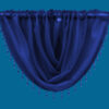 Plain Voile Beaded Swag Navy - Image 2