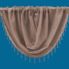Plain Voile Beaded Swag Sand - Image 2