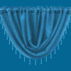 Plain Voile Beaded Swag Teal - Image 2
