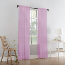Plain Slot Top Voile Panel Blush Pink