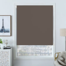 Plain Blackout Roller Blind Chocolate