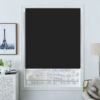 Plain Blackout Roller Blind Jet Black - Image 2
