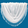 Plain Voile Macrame Lace Swag White - Image 2
