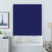 Plain Blackout Roller Blind Midnight Blue