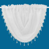 Plain Voile Crystal Bead Swag Cream - Image 2