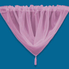 Plain Voile Swag Blush Pink