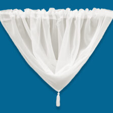 Plain Voile Swag Cream