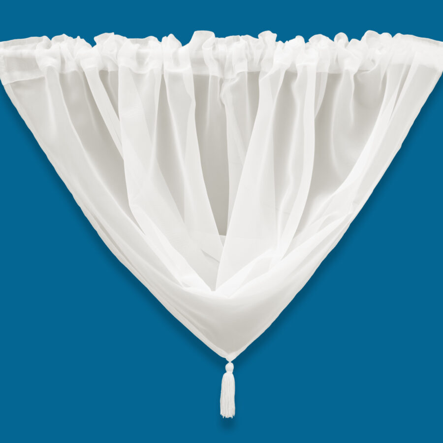Plain Voile Swag Cream