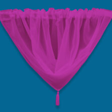 Plain Voile Swag Fuchsia