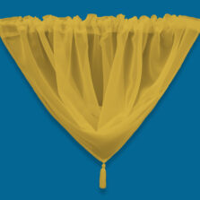 Plain Voile Swag Gold