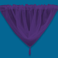 Plain Voile Swag Grape