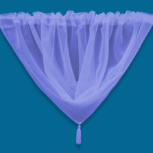 Plain Voile Swag Lilac