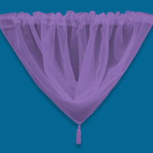 Plain Voile Swag Orchid