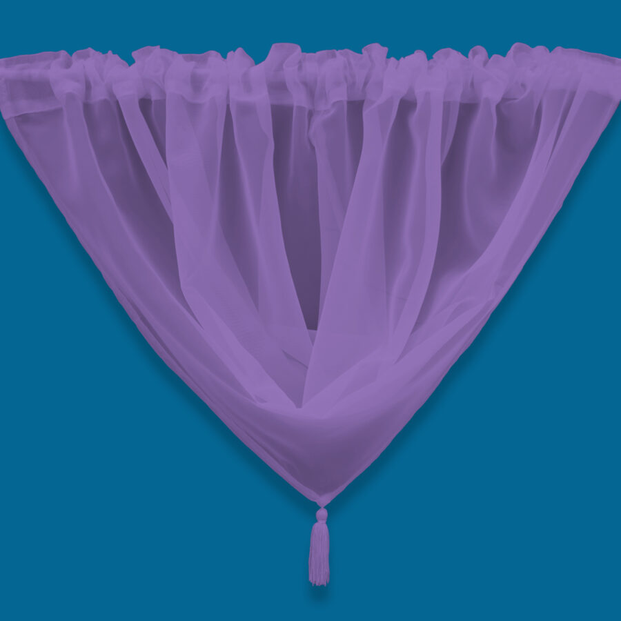 Plain Voile Swag Orchid