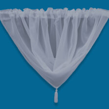 Plain Voile Swag Silver