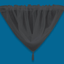 Plain Voile Swag Grey