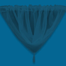 Plain Voile Swag Teal