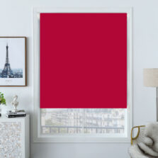 Plain Blackout Roller Blind Postbox Red