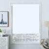Plain Blackout Roller Blind Snow White - Image 2