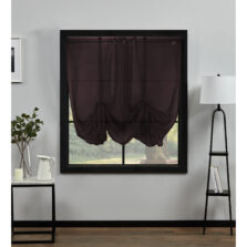 Plain Voile Tie Blind Chocolate