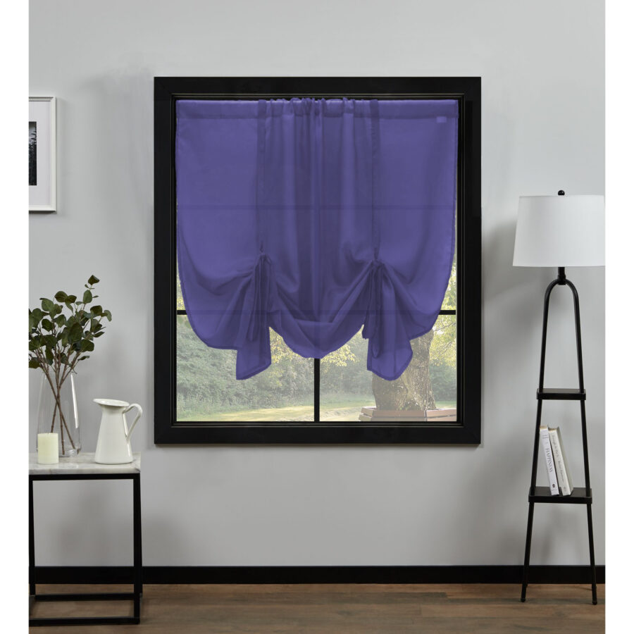 Plain Voile Tie Blind Lilac