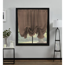 Plain Voile Tie Blind Mocha