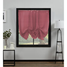 Plain Voile Tie Blind Terracotta
