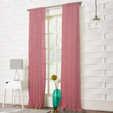 Plain Textured Voile Panel Blush Pink