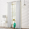 Plain Textured Voile Panel White - Image 3