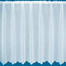 Honeycomb White Net Curtain