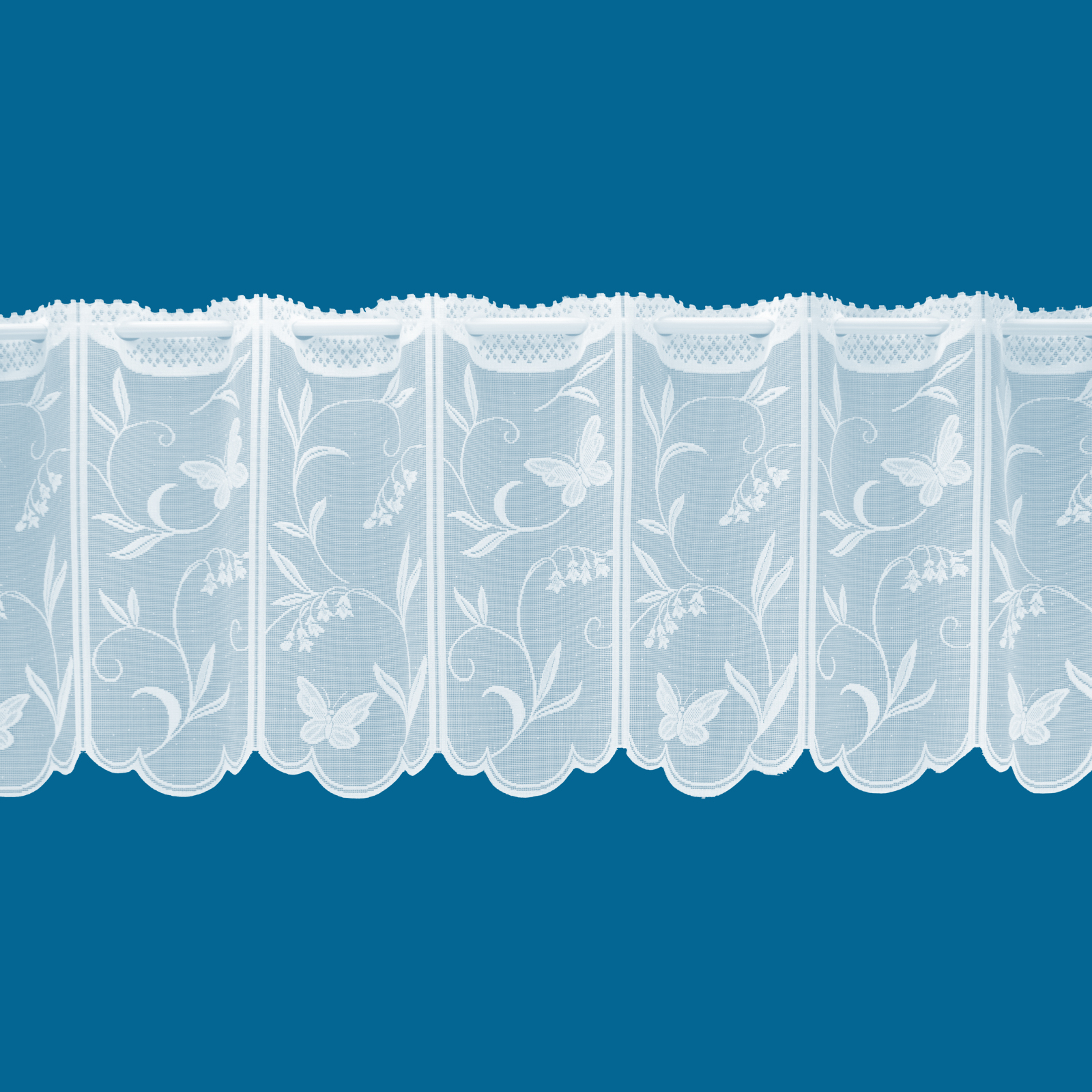 Meadow Cafe Net Curtain White NetCurtains.co.uk