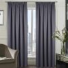 Barbados Grey Blockout Ready Made Curtains - Image 2