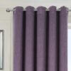 Barbados Mauve Eyelet Blockout Ready Made Curtains - Image 3
