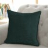 Crete Chenille Dark Green Cushion Cover - Image 2