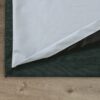 Crete Chenille Dark Green Lined Blackout Eyelet Curtains - Image 4