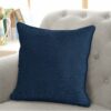 Crete Chenille Navy Cushion Cover - Image 2
