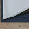 Crete Chenille Navy Lined Blackout Eyelet Curtains - Image 4