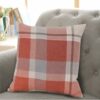 Dundee Terracotta Faux Wool Cushion Cover - Image 2