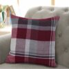 Dundee Wine Faux Wool Cushion Cover - Image 2