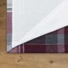 Dundee Wine Faux Wool Lined Ready Made Curtains - Image 4