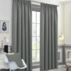 Harriet Grey Blackout Ready Made Curtains - Image 2