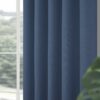 Harriet Navy Eyelet Blackout Ready Made Curtains - Image 3
