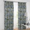 Ingrid Blue Lined Ready Made Curtains - Image 2