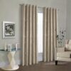 Michaela Champagne/Gold Eyelet Fully Lined Ready Made Curtains - Image 2