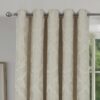 Panama Natural Eyelet Fully Lined Ready Made Curtains - Image 3