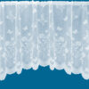 Country Garden White Floral Jardinière Net Curtain - Image 3